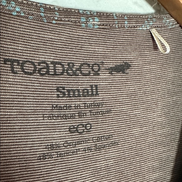 Toad & Co Poppy Cue Faux Wrap Dress Travel Athleisure Errands Vacation Brown - Picture 7 of 8